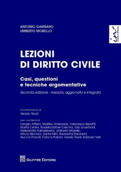 lezioni di diritto civile casi questioni e tecniche argomentative