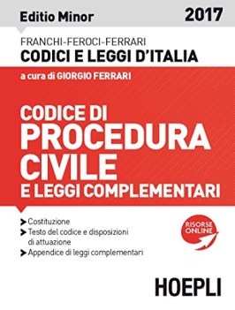 codice di procedura civile e leggi complementari ediz minore