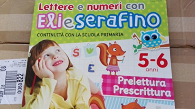 lettere e numeri con eli e serafino precalcolo prelettura prescrittura 5-6 anni