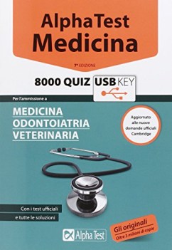 alpha test medicina 8000 quiz +USB key