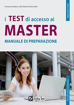 test di accesso ai master manuale di preparazione