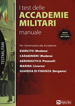 test delle accademie militari manuale ediz. 2017-18