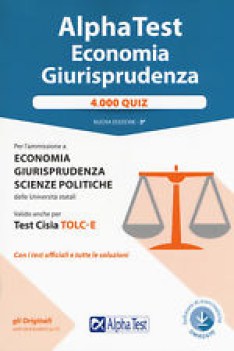 alpha test economia e giurisprudenza (12) 4000 quiz con contenuto digitale