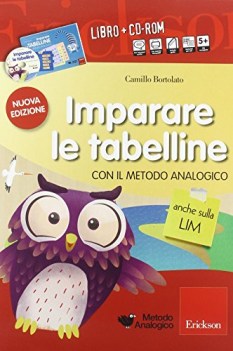 imparare le tabelline con il metodo analogico +cdrom