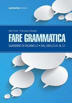 fare grammatica quaderno di italiano L2 da livello A1 a C1