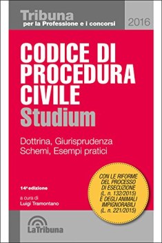 codice di procedura civile 2016 studium dottrina giurisprudenza schemi esempi