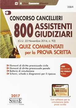 concorso cancellieri 800 assistenti giudiziari quiz commentati per prova scritta