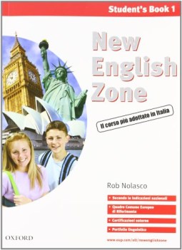 new english zone PACK 1 sb+wb+cdaudio+portfolio