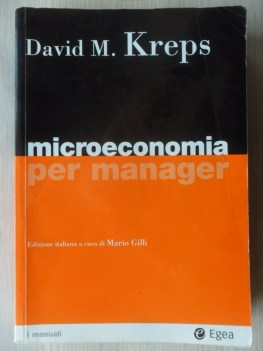 microeconomia per manager