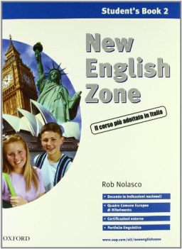 new english zone PACK 2 sb+wb+cdaudio+portfolio