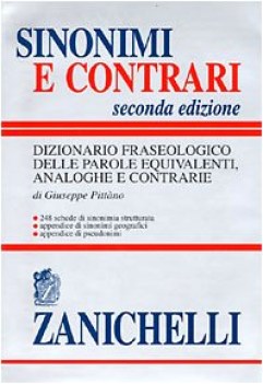 dizionario sinonimi e contrari  2ediz