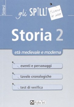 storia 2 (spilli) x 4 et medievale e moderna