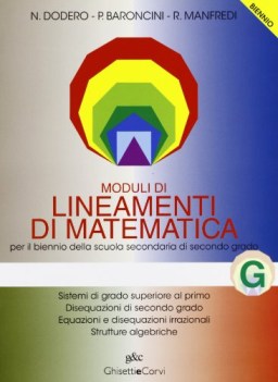 moduli di lineamenti di matem G bn(1268)