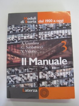 moduli di storia da 1900 a oggi (manuale)