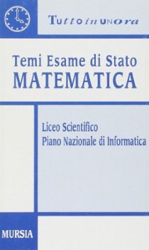 temi esame di stato matematica