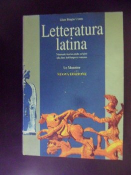 letteratura latina manuale storico dalle origini alla fine dell\'impero romano