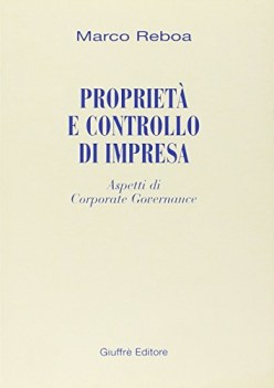 proprieta e controllo d\'impresa: aspetti di corporate gov