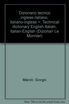 dizionario tecnico ing-ita ita-ing technical dictionary + tavole