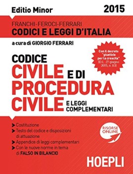 codice civile e di procedura civile 2015