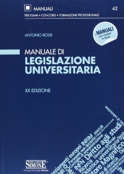 manuale di legislazione universitaria