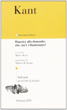 risposta alla domanda che cos\'e l\'illuminismo?