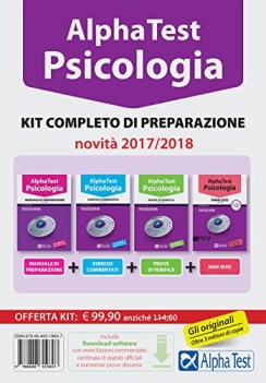 alpha test psicologia 7 KIT manuale+esercizi+prove verifica+5600 quiz