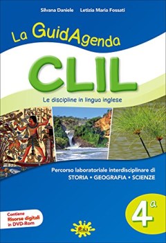 guidagenda clil 4 +dvd storia/geo/scienze discipline in inglese