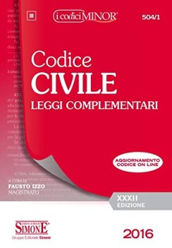 codice civile leggi complementari fc17 ediz. minor con aggiornamento online