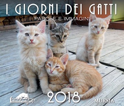 giorni dei gatti calendario da tavolo 2018