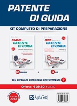 patente di guida kit completo di preparazione con software di simulazione