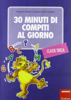 30 minuti di compiti al giorno per la classe terza