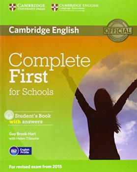 complete first for schools students book with answers +cdrom