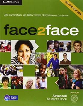 face2face advanced students book +dvdrom con espansione online