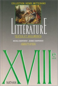 litterature xviii siecle textes letteratura francese