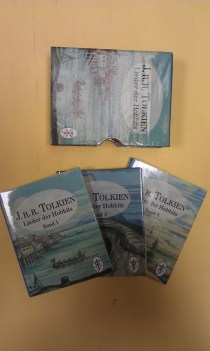 Lieder der Hobbits. Canti Hobbits 3 librini/cofanetto Tedesco illustrati Tolkien