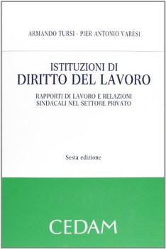 Istituzioni di diritto del lavoro (sesta edizione)