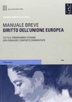 diritto dell\'unione europea. manuale breve