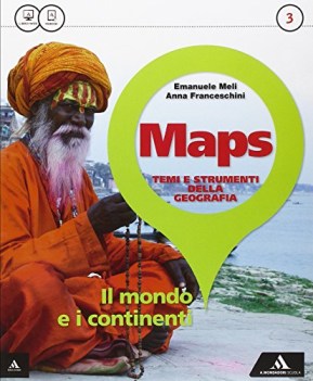 maps 3 +atlante+fascicolo esame mondo geografia