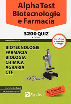 alpha test biotecnologia e farmacia (13) 3200 quiz