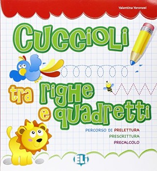 cuccioli tra righe e quadretti precalcolo