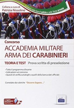 concorso accademia militare arma carabinieri teoria test