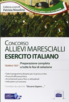 concorso allievi marescialli esercito italiano teoria test