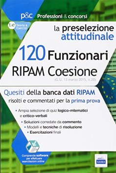 120 funzionari ripam coesione preselezione attitudinale