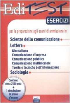 editest esercizi per la preparazione agli esami di ammissione in scienze della c