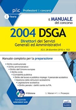 manuale del concorso 2004 dsga direttori dei servizi generali ed