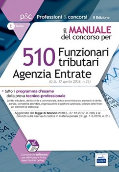 510 funzionari tributari agenzia entrate manuale concorso