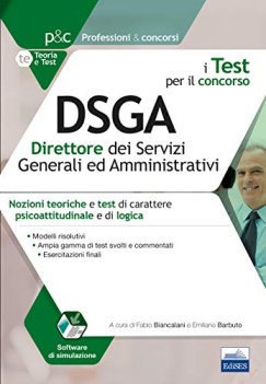 test per il concorso dsga direttore dei servizi generali e amministr