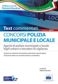 test del concorso polizia municipale agenti di polizia e locale istruttori vigil