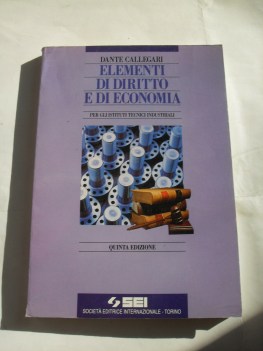 elementi di diritto e di economia 5 ed