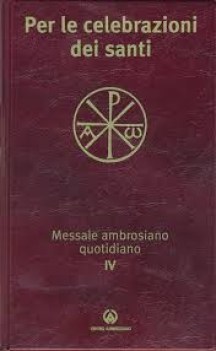 messale ambrosiano quotidiano 4 per le celebrazioni dei santi